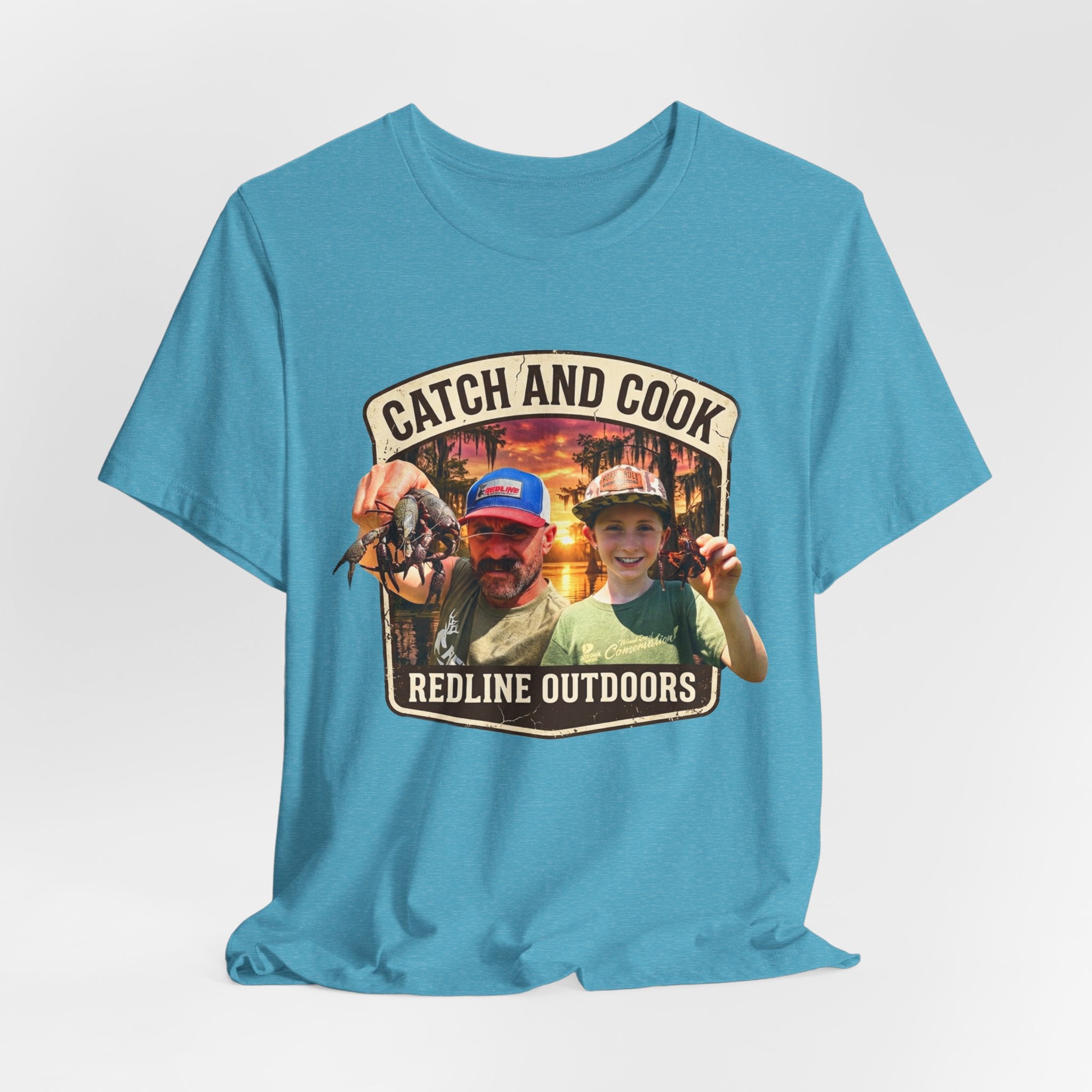 "Crawfish Catch and Cook" Unisex Jersey Short Sleeve Tee