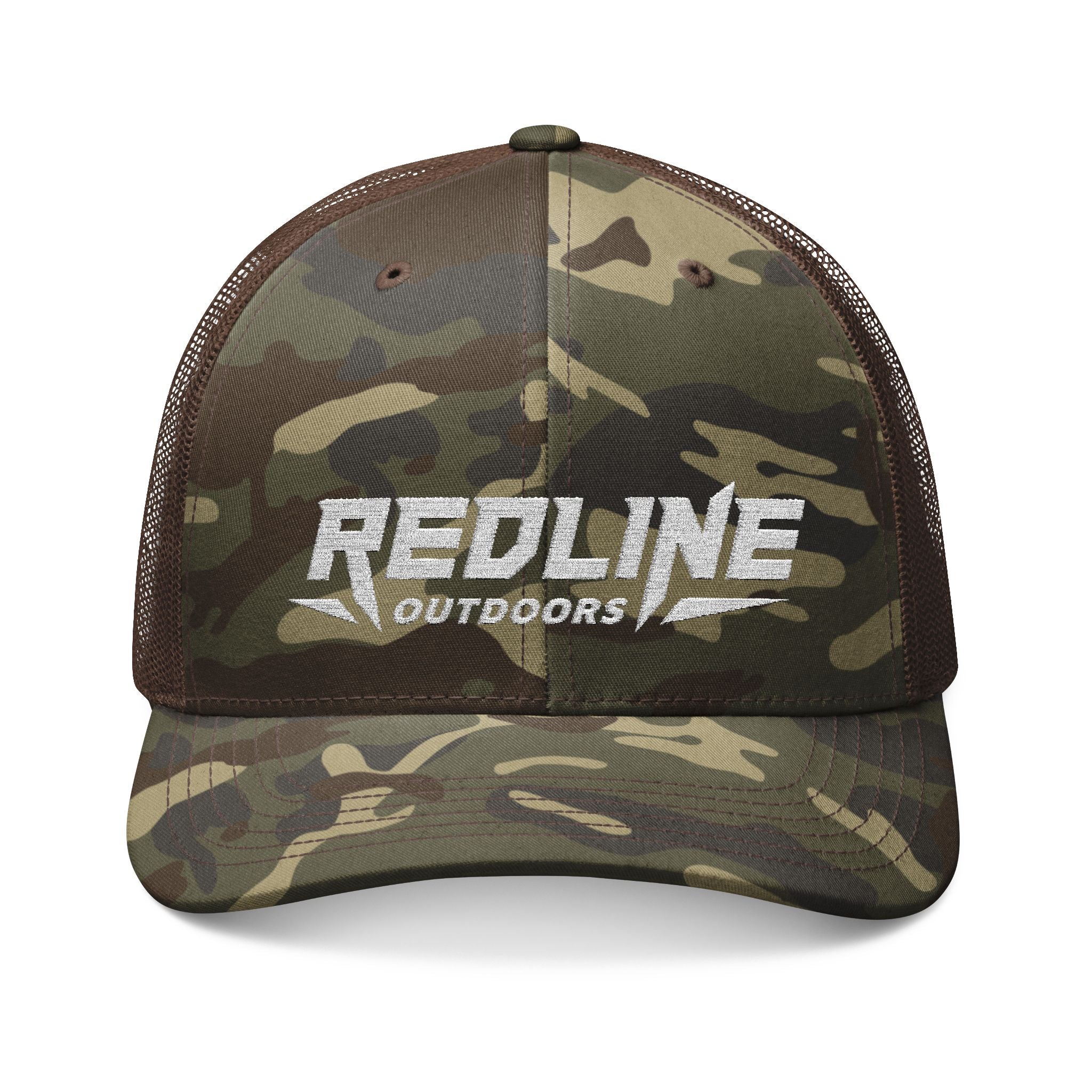 "Timberline Lid" Camouflage Trucker Hat (Embroidery)