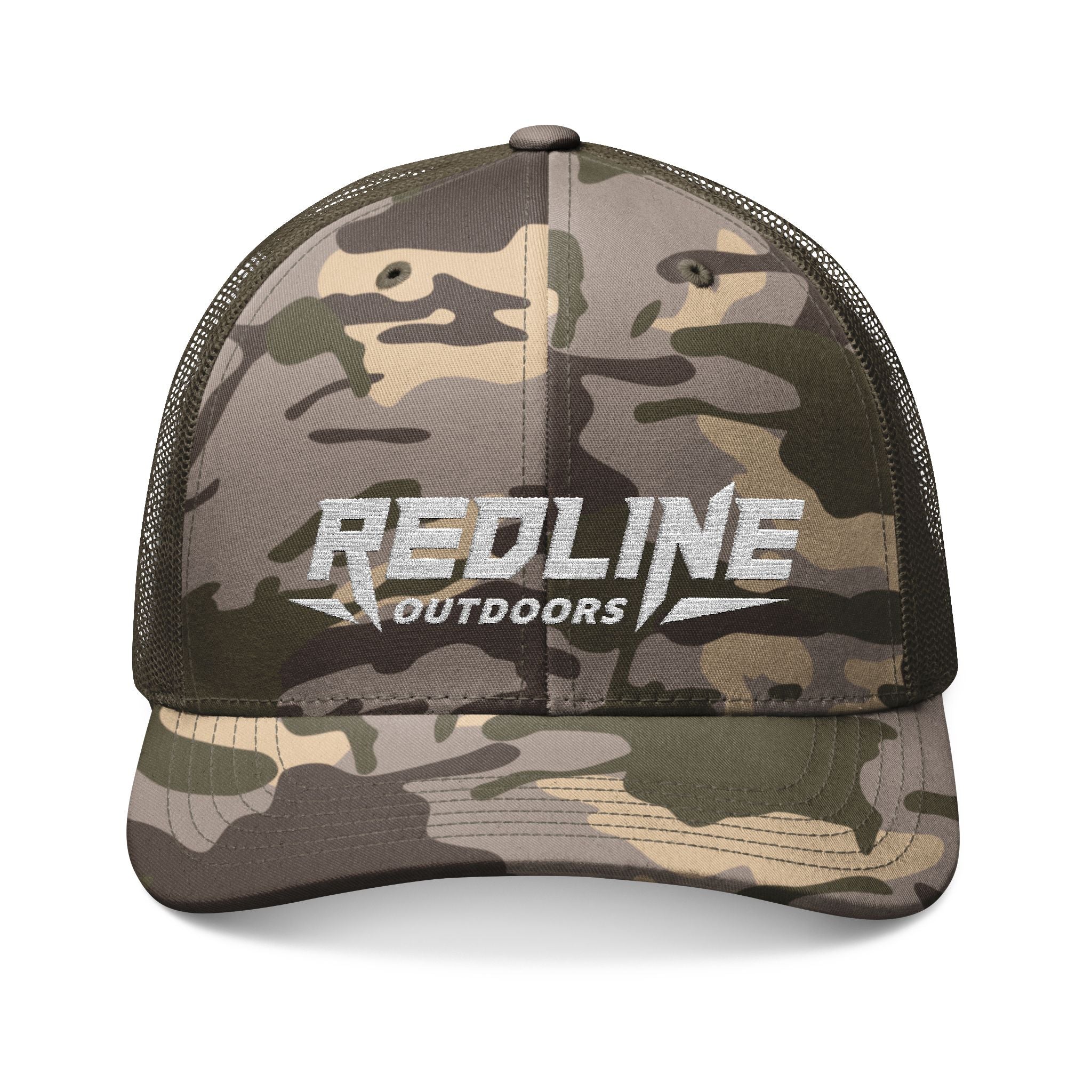 "Timberline Lid" Camouflage Trucker Hat (Embroidery)