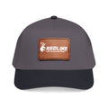 "Backwater Brim" Mid Profile Baseball Cap with Leather Patch (Rectangle)