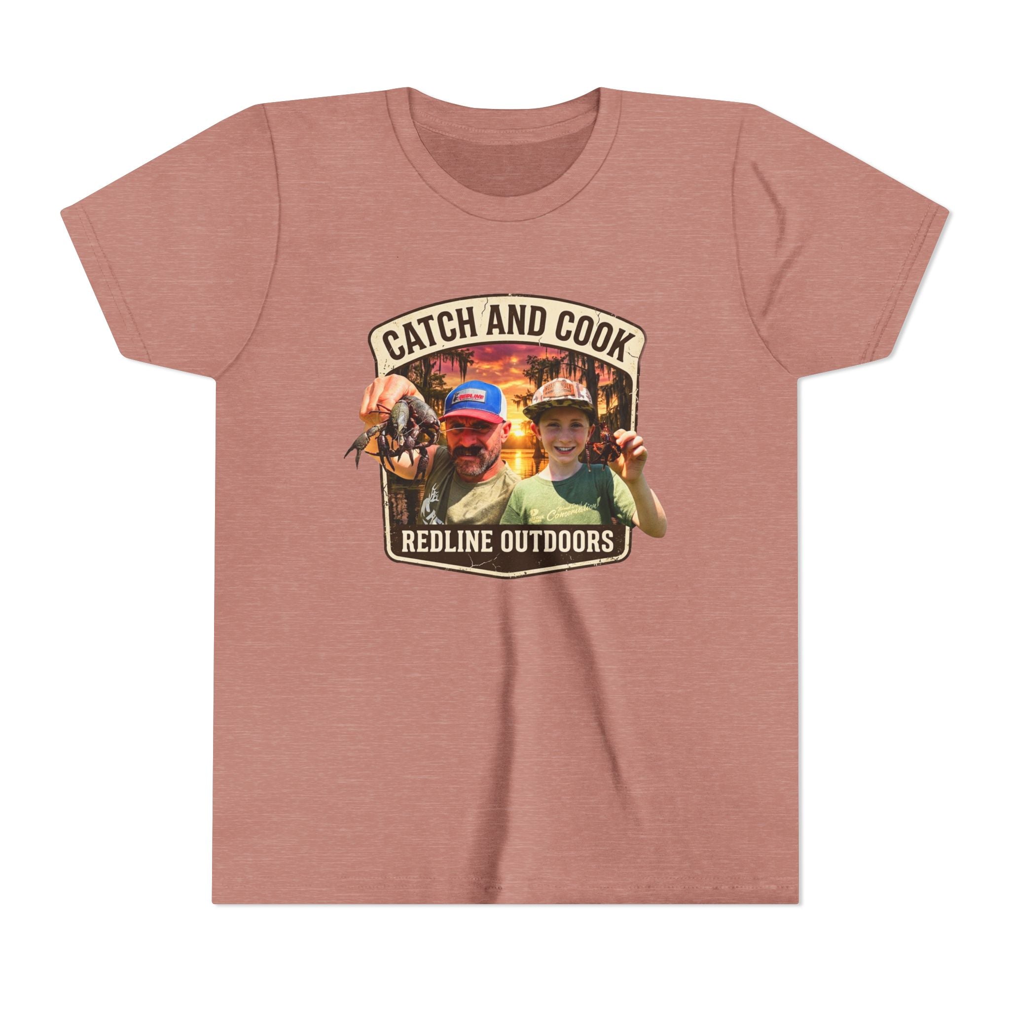 "Crawfish Catch and Cook" YOUTH Short Sleeve Tee