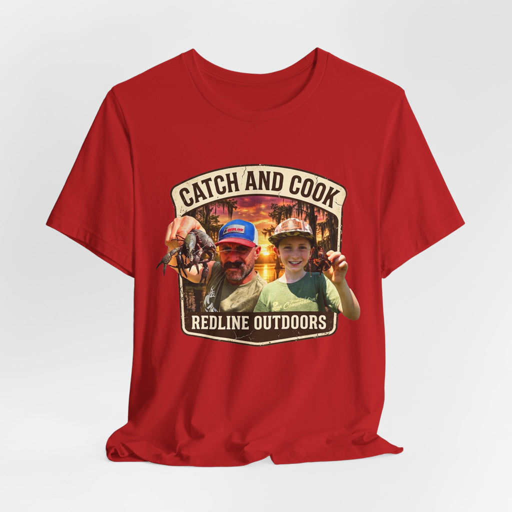 "Crawfish Catch and Cook" Unisex Jersey Short Sleeve Tee