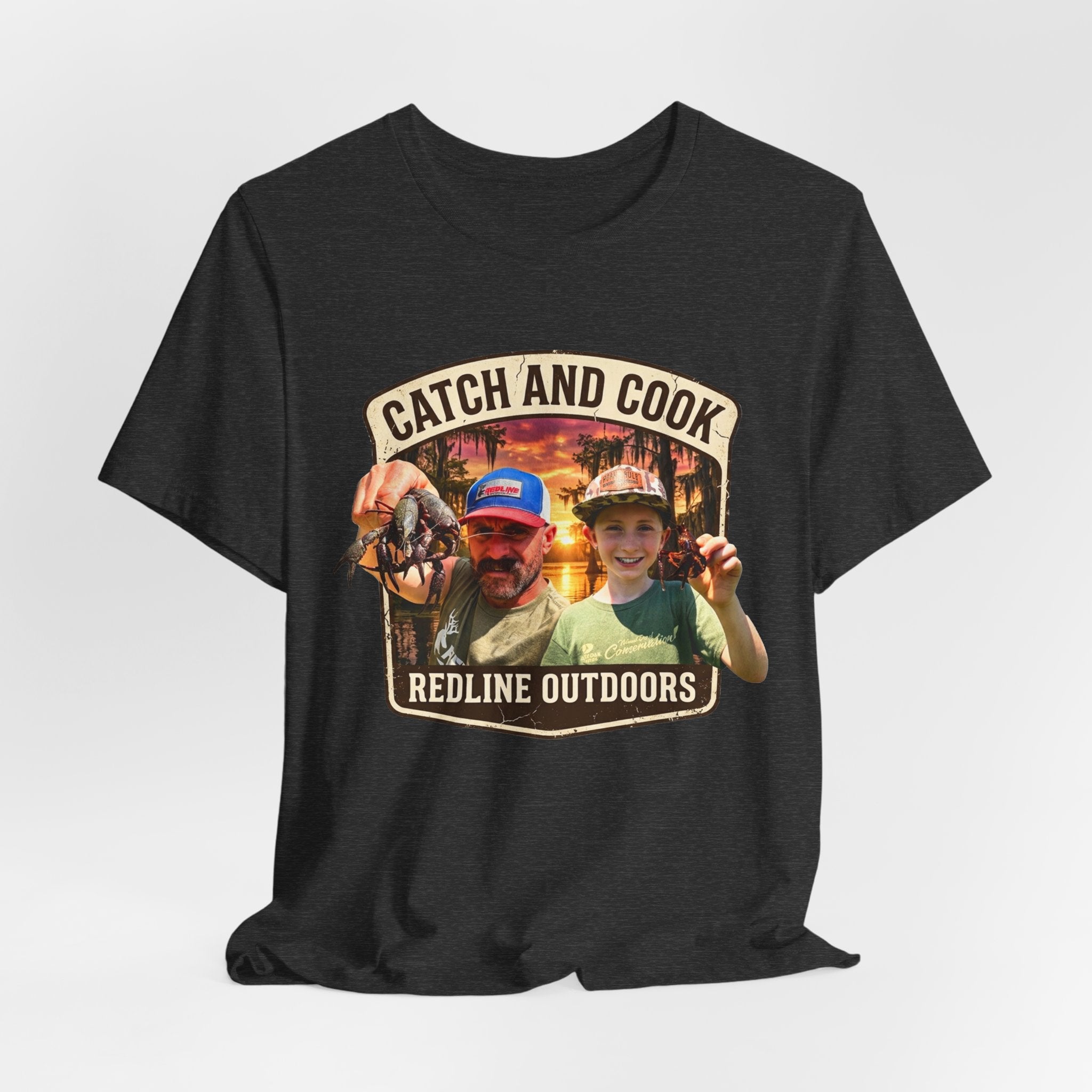 "Crawfish Catch and Cook" Unisex Jersey Short Sleeve Tee