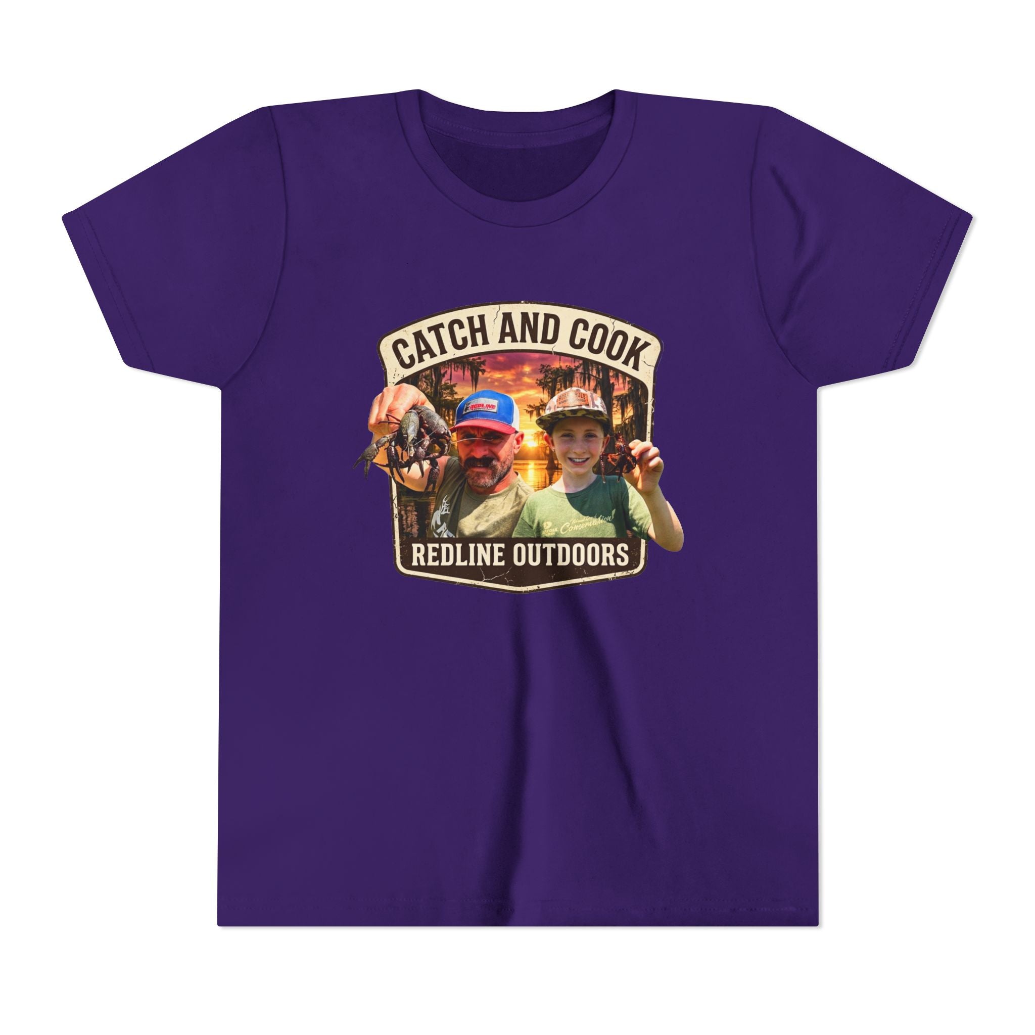 "Crawfish Catch and Cook" YOUTH Short Sleeve Tee