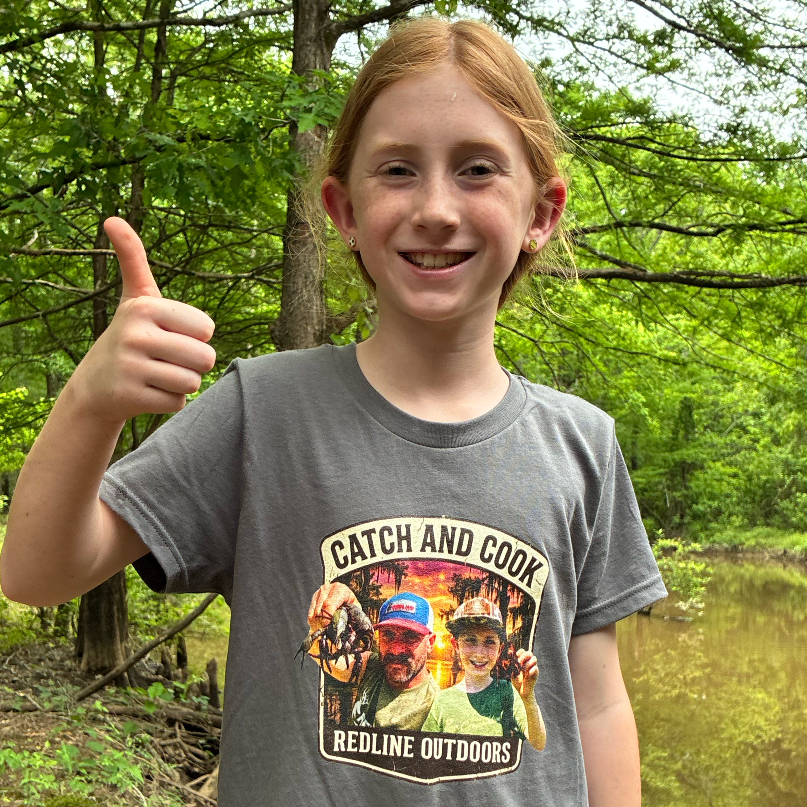 "Crawfish Catch and Cook" YOUTH Short Sleeve Tee