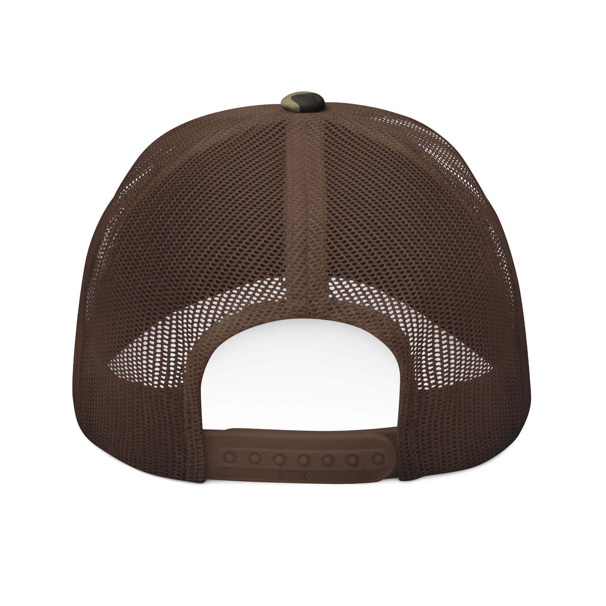 "Timberline Lid" Camouflage Trucker Hat (Embroidery)