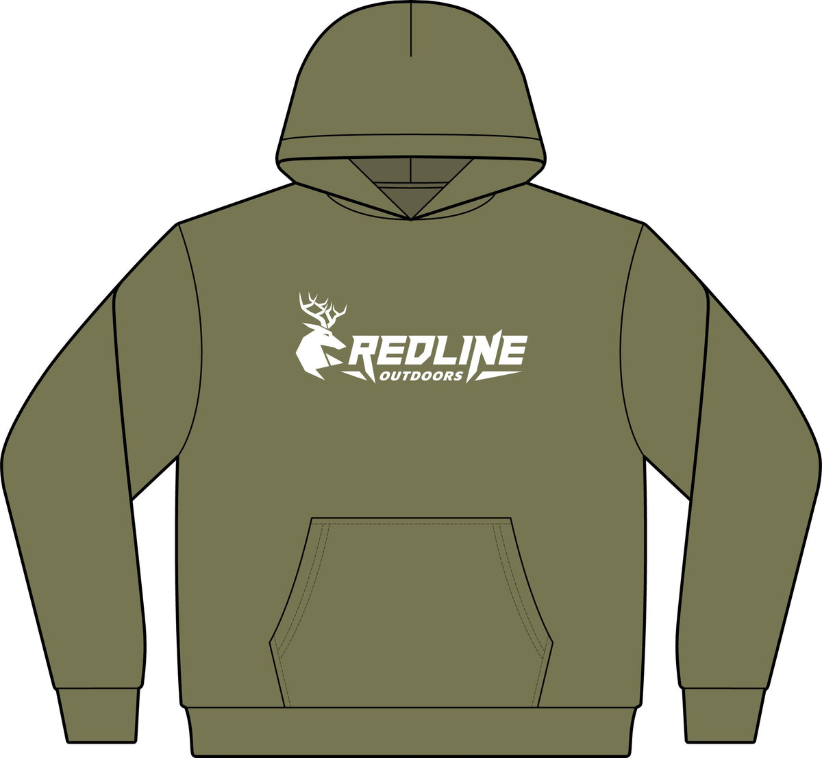 "The Redline Original" Men's Cotton Polyester Hoodie