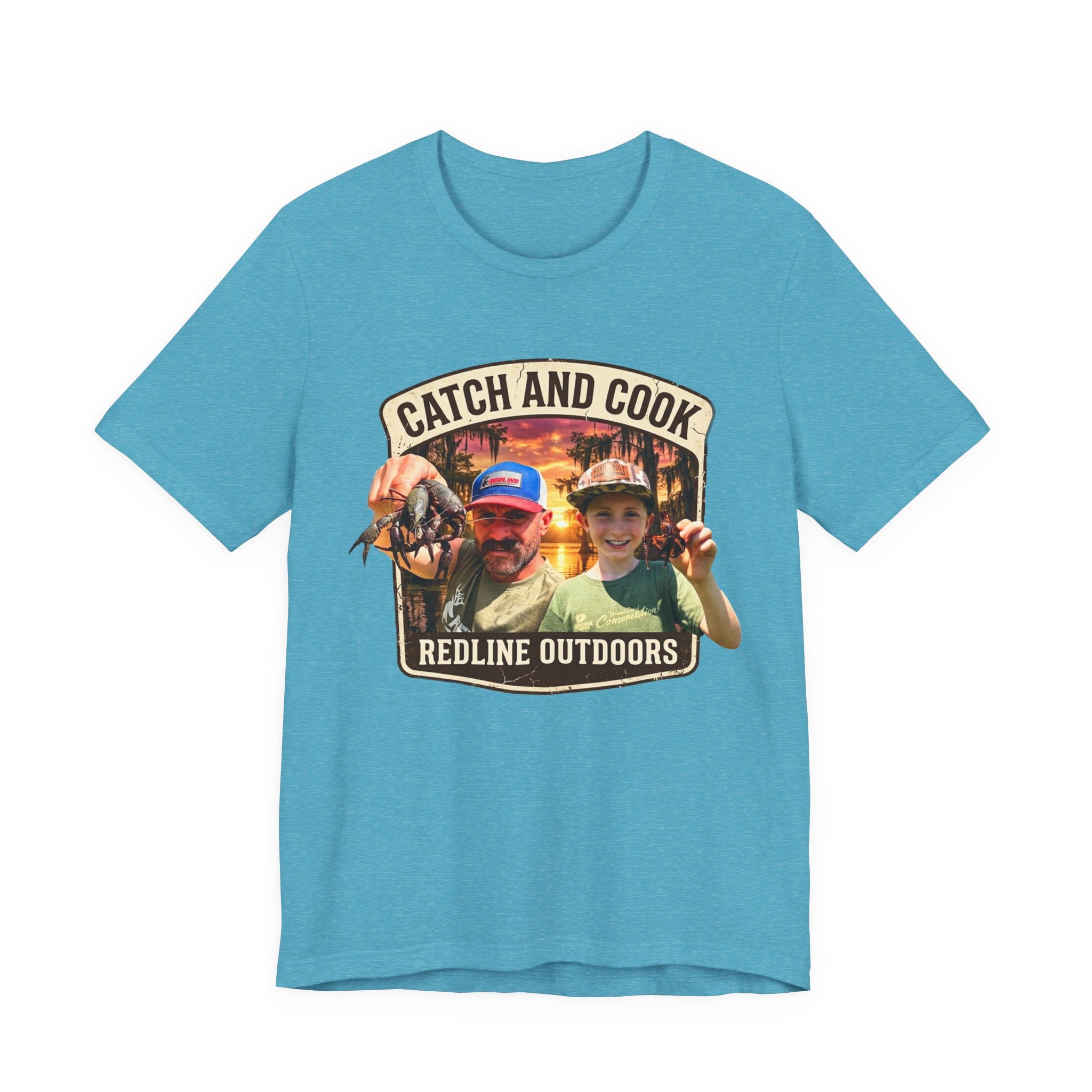 "Crawfish Catch and Cook" Unisex Jersey Short Sleeve Tee