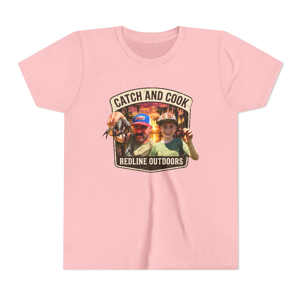"Crawfish Catch and Cook" YOUTH Short Sleeve Tee