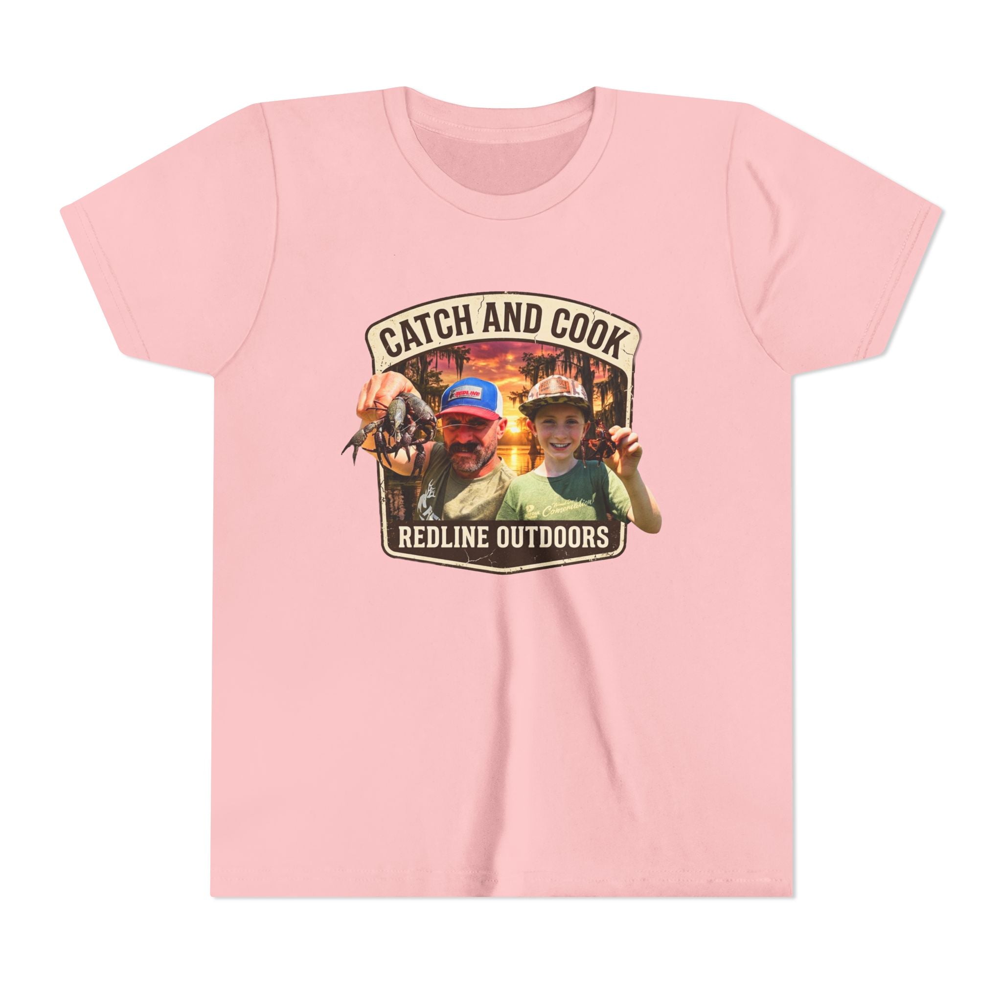 "Crawfish Catch and Cook" YOUTH Short Sleeve Tee
