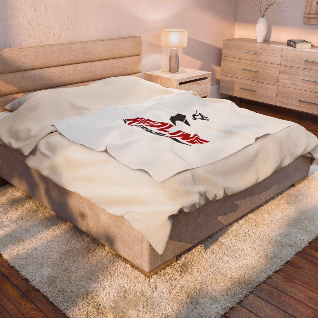 "Cabin Comfort" Velveteen Plush Blanket