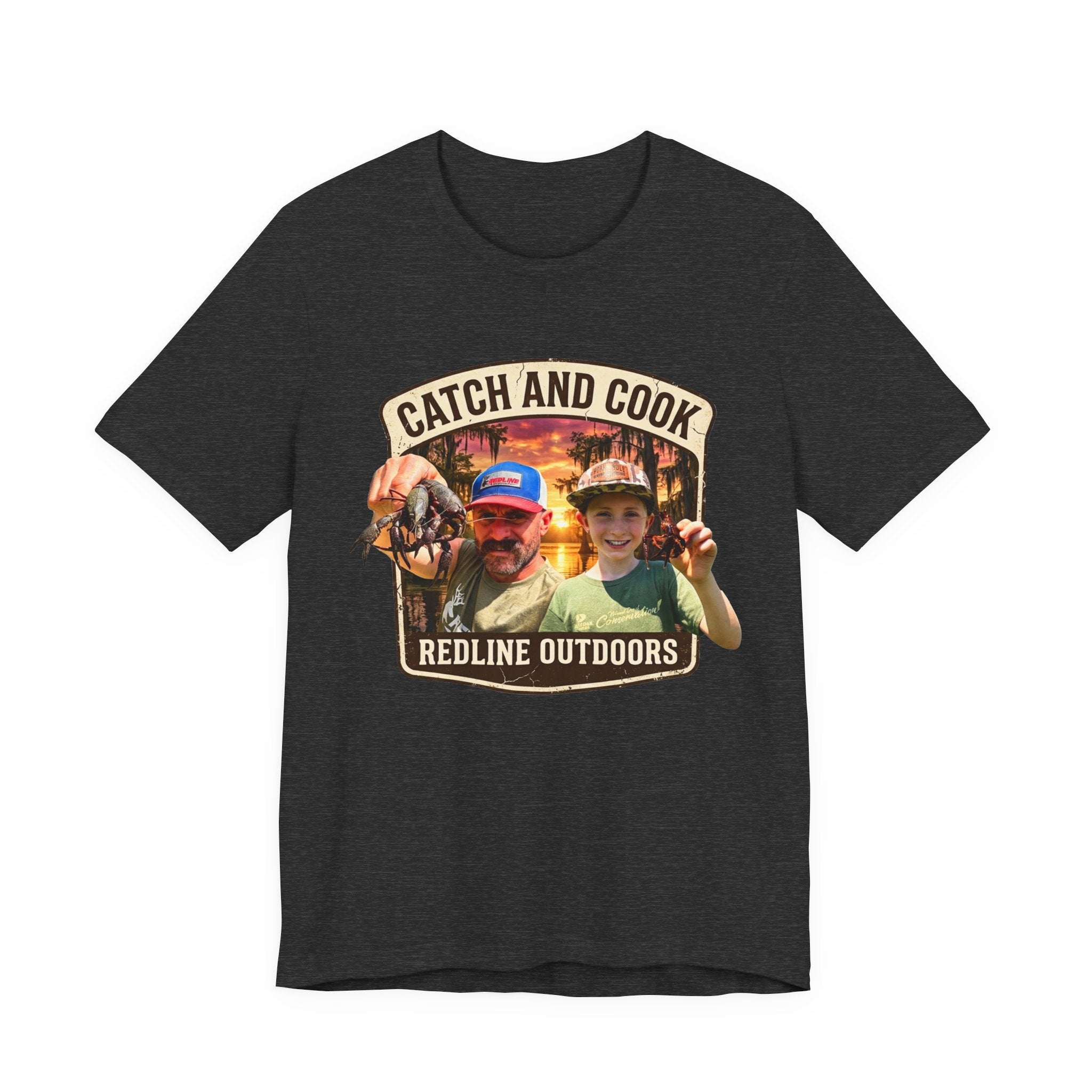 "Crawfish Catch and Cook" Unisex Jersey Short Sleeve Tee