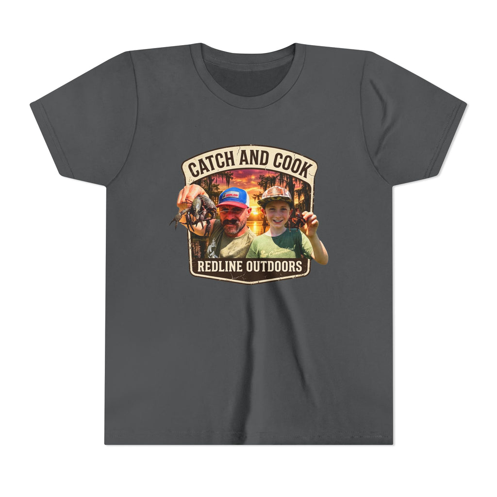 "Crawfish Catch and Cook" YOUTH Short Sleeve Tee